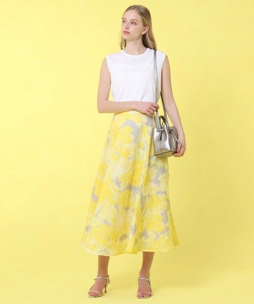 ANAYI / アナイ ロング・マキシ丈スカート | transparent プリント リネンスカート | 詳細9