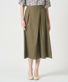 ANAYI / アナイ ショート・ハーフ・半端丈パンツ | ドライスラブアシメラップパンツ