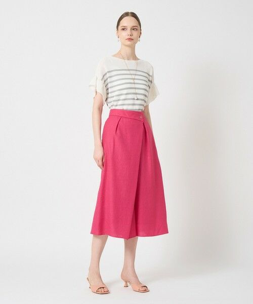 ANAYI / アナイ ショート・ハーフ・半端丈パンツ | ドライスラブアシメラップパンツ | 詳細13