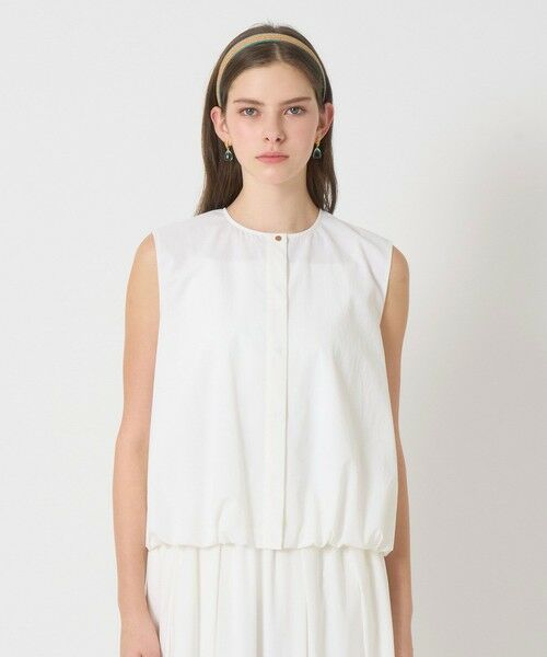 ANAYI / アナイ シャツ・ブラウス | 【セットアップ対応商品】ストレッチナイロンバルーンジレ ブラウス | 詳細1