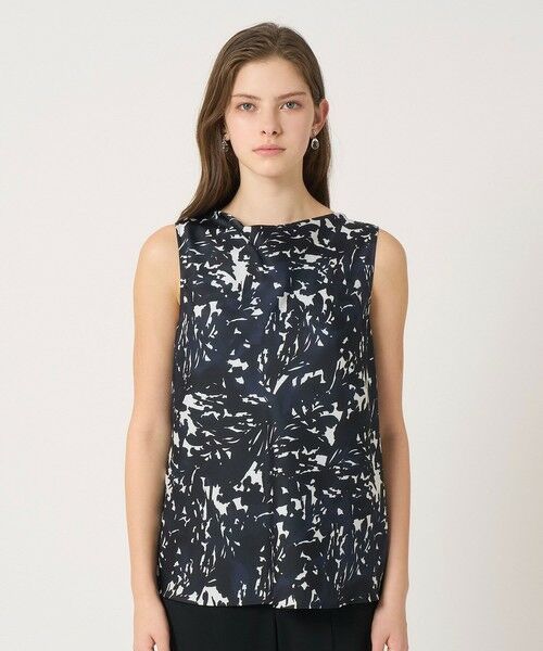 ANAYI / アナイ シャツ・ブラウス | 【セットアップ対応商品】shade of night プリント ドレープ ブラウス | 詳細1