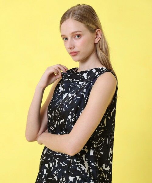 ANAYI / アナイ シャツ・ブラウス | 【セットアップ対応商品】shade of night プリント ドレープ ブラウス | 詳細4