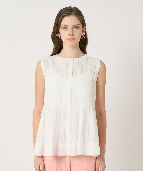 ANAYI / アナイ シャツ・ブラウス | ボイルプリーツペプラム ブラウス | 詳細1