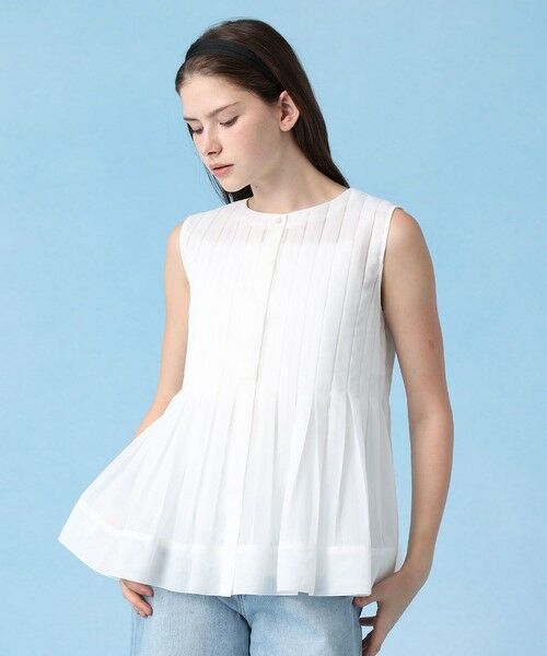ANAYI / アナイ シャツ・ブラウス | ボイルプリーツペプラム ブラウス | 詳細4