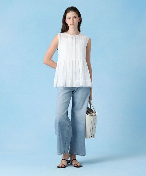 ANAYI / アナイ シャツ・ブラウス | ボイルプリーツペプラム ブラウス | 詳細7