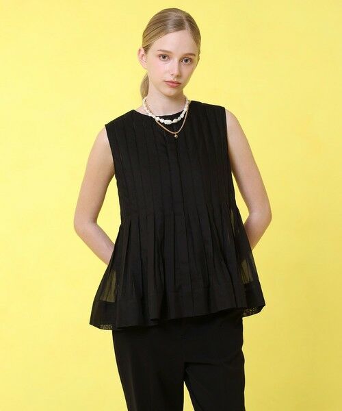 ANAYI / アナイ シャツ・ブラウス | ボイルプリーツペプラム ブラウス | 詳細17