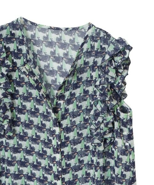 ANAYI / アナイ シャツ・ブラウス | reminiscence プリント フリルブラウス | 詳細19