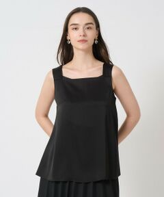 ANAYI / アナイ シャツ・ブラウス | サテンスクエアネック プルオーバー