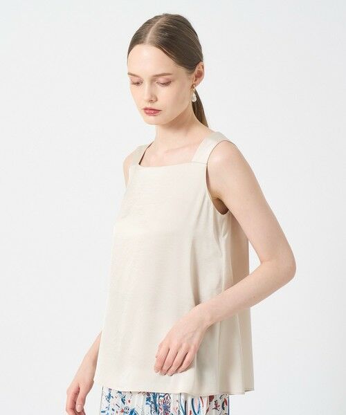 ANAYI / アナイ シャツ・ブラウス | サテンスクエアネック プルオーバー | 詳細2