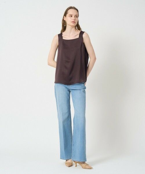 ANAYI / アナイ シャツ・ブラウス | サテンスクエアネック プルオーバー | 詳細13