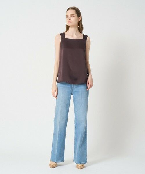 ANAYI / アナイ シャツ・ブラウス | サテンスクエアネック プルオーバー | 詳細14