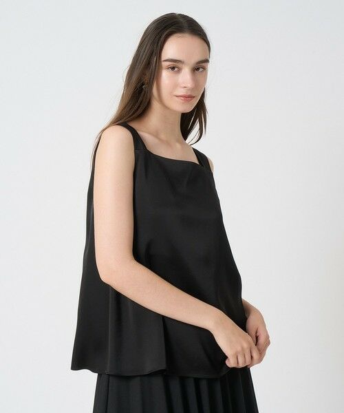 ANAYI / アナイ シャツ・ブラウス | サテンスクエアネック プルオーバー | 詳細21