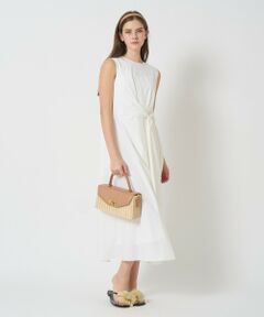 ANAYIの、ホワイトワンピース 楽天市場】【SALE／40%OFF】サッカーストレッチパフ袖