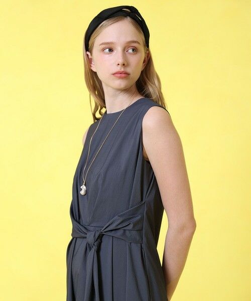 ANAYI / アナイ ロング・マキシ丈ワンピース | ストレッチナイロンフロントツイスト ワンピース | 詳細16