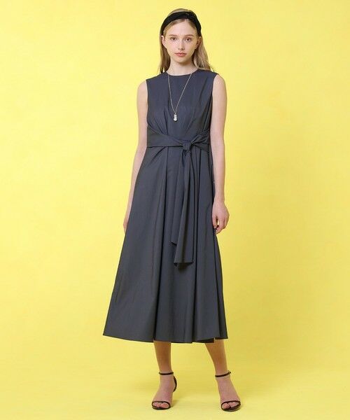 ANAYI / アナイ ロング・マキシ丈ワンピース | ストレッチナイロンフロントツイスト ワンピース | 詳細17