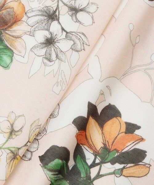 アナイ　エレガントな黒と白の花柄ロングスカート アナイ エレガントな黒と白の花柄ロングスカート