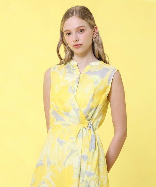 ANAYI / アナイ ロング・マキシ丈ワンピース | transparent プリント リネンワンピース | 詳細4