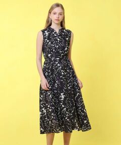 ANAYI / アナイ ロング・マキシ丈ワンピース | shade of night プリント リネンワンピース