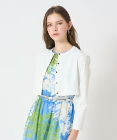 ANAYI / アナイ カーディガン・ボレロ | ナイロンジャージークロップド カーディガン