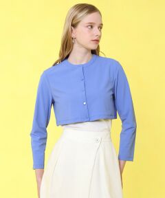 ANAYI / アナイ カーディガン・ボレロ | ナイロンジャージークロップド カーディガン