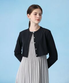 ANAYI / アナイ カーディガン・ボレロ | ナイロンジャージークロップド カーディガン