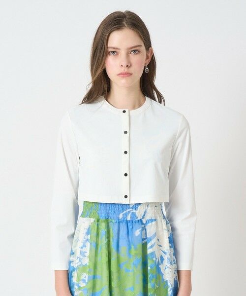 ANAYI / アナイ カーディガン・ボレロ | ナイロンジャージークロップド カーディガン | 詳細1