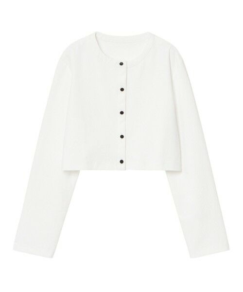 ANAYI / アナイ カーディガン・ボレロ | ナイロンジャージークロップド カーディガン | 詳細11