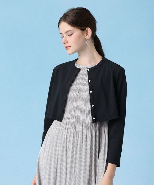 ANAYI / アナイ カーディガン・ボレロ | ナイロンジャージークロップド カーディガン | 詳細5