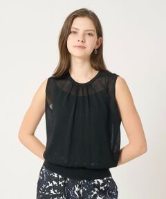 ANAYI / アナイ ニット・セーター | シアー天竺ギャザー プルオーバー