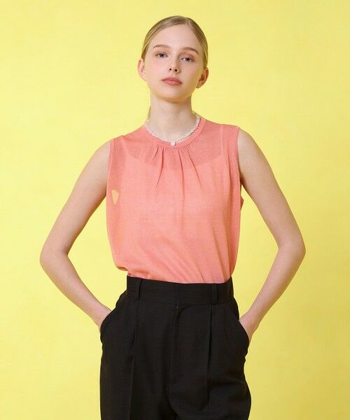 ANAYI / アナイ ニット・セーター | シアー天竺ギャザー プルオーバー | 詳細14