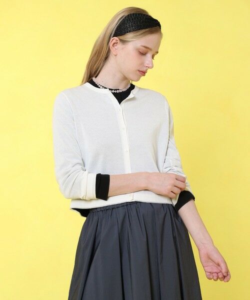 ANAYI / アナイ カーディガン・ボレロ | シアーラインクルーネック カーディガン | 詳細1