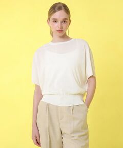 ANAYI / アナイ ニット・セーター | コットンアセテートドルマン プルオーバー