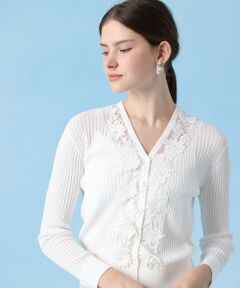 ANAI アナイ　長袖 カーディガン　花柄 マリア様 近年モデル【ANAYI/アナイ】長袖カーディガン 花柄 シルク