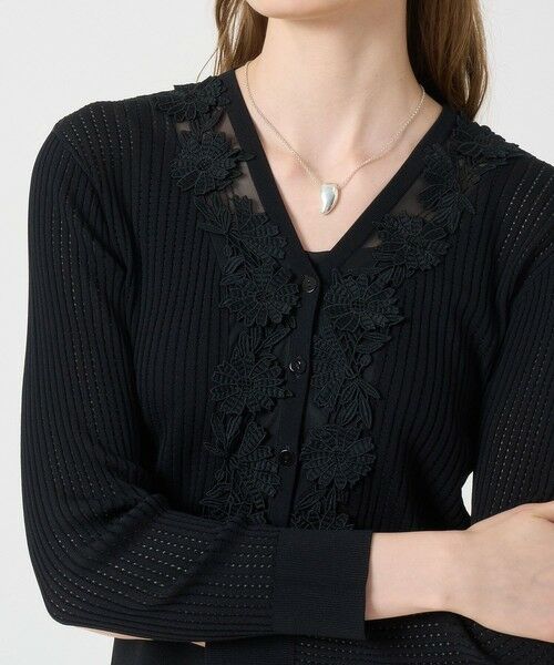 ANAYI / アナイ カーディガン・ボレロ | フルールVネック8分袖カーディガン | 詳細19
