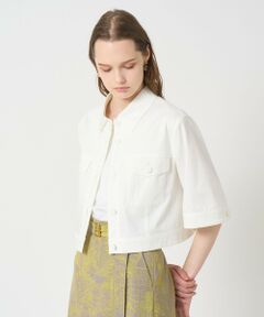 ANAYI / アナイ その他アウター | 【セットアップ対応商品】スラブデニムライク5分袖ブルゾン