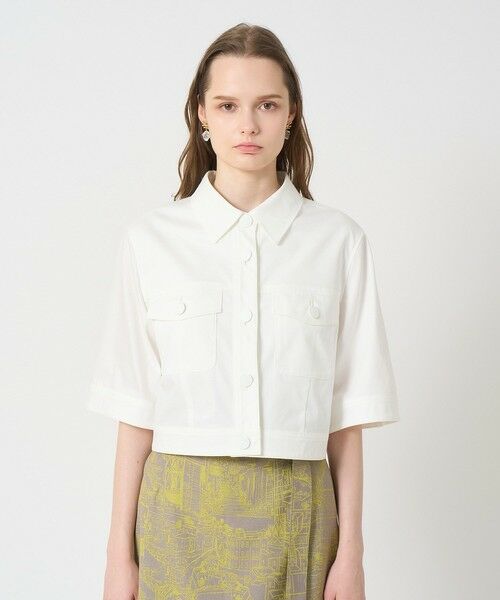 ANAYI / アナイ その他アウター | 【セットアップ対応商品】スラブデニムライク5分袖ブルゾン | 詳細1