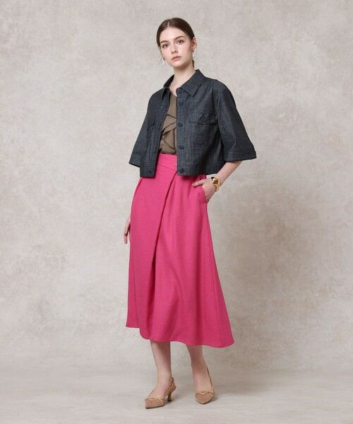 ANAYI / アナイ その他アウター | 【セットアップ対応商品】スラブデニムライク5分袖ブルゾン | 詳細17