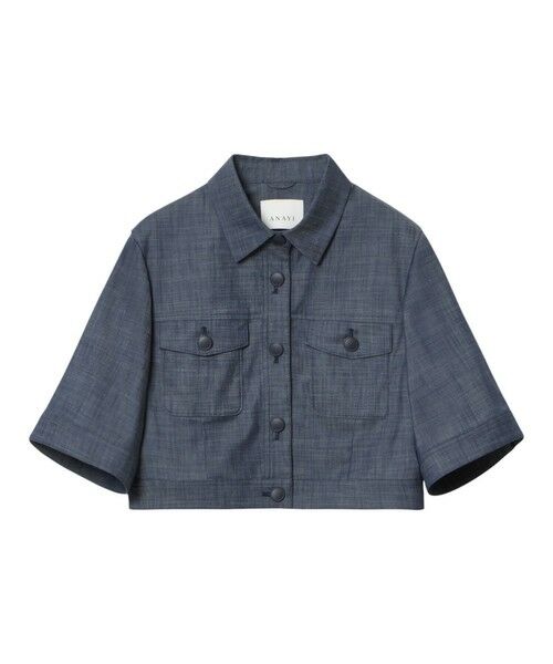 ANAYI / アナイ その他アウター | 【セットアップ対応商品】スラブデニムライク5分袖ブルゾン | 詳細26