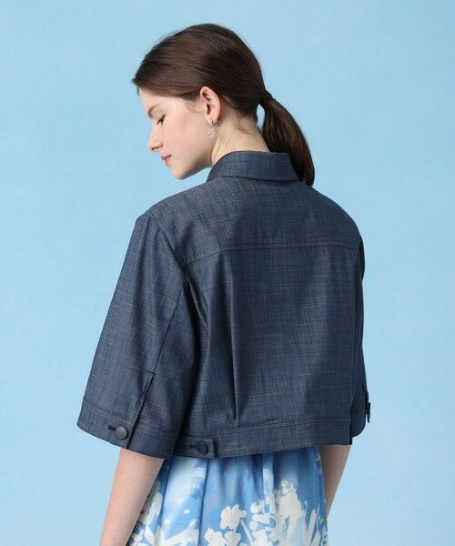 ANAYI / アナイ その他アウター | 【セットアップ対応商品】スラブデニムライク5分袖ブルゾン | 詳細24