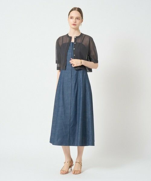 ANAYI / アナイ ドレス | 【セットアップ対応商品】スラブデニムキャミワンピース | 詳細6