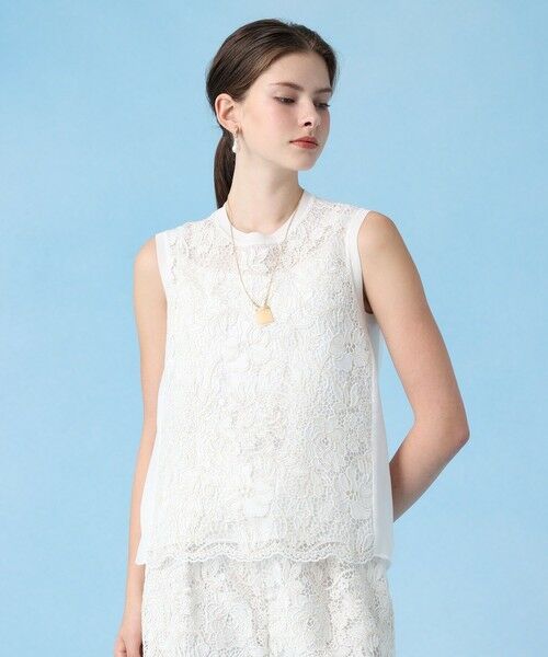 ANAYI / アナイ シャツ・ブラウス | 【セットアップ対応商品】ケミカルレースフレアブラウス | 詳細1