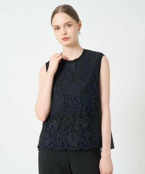 ANAYI/アナイ 【セットアップ対応商品】ケミカルレースフレアブラウス black (95) 36 ANAYI/アナイ 【セットアップ対応商品】ケミカルレースフレアブラウス black (95) 36