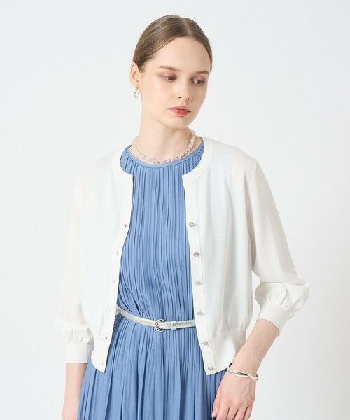 ANAYI / アナイ カーディガン・ボレロ | キーネックアソート釦 カーディガン(white (01))