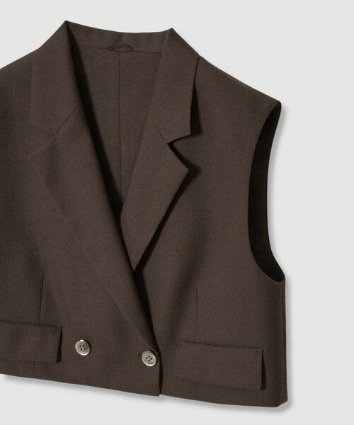 ANAYI / アナイ その他アウター | 【セットアップ対応商品】リネンライクビエラショートジレ | 詳細15