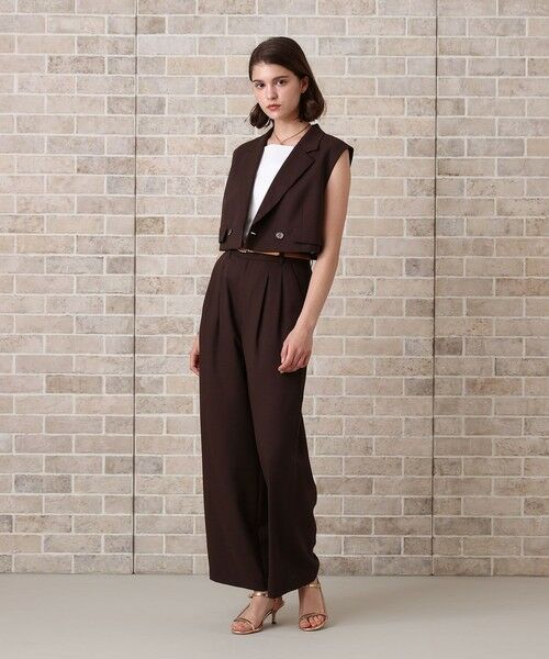 ANAYI / アナイ その他アウター | 【セットアップ対応商品】リネンライクビエラショートジレ | 詳細12