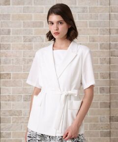 ANAYI / アナイ その他アウター | 【セットアップ対応商品】リネンライクビエラ半袖 ジャケット