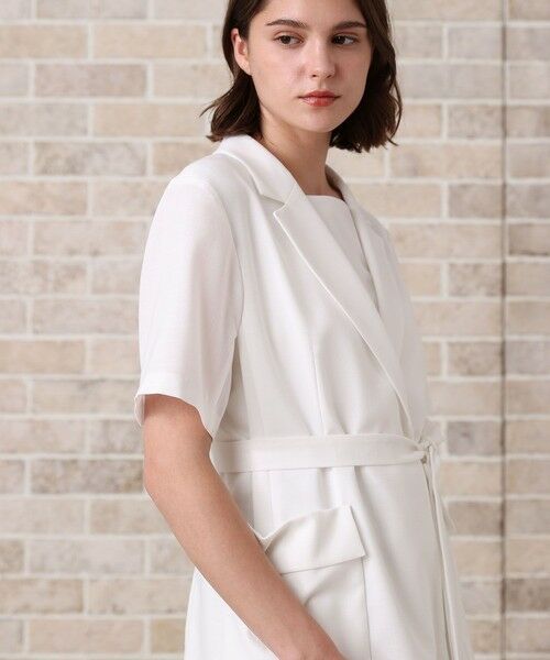ANAYI / アナイ その他アウター | 【セットアップ対応商品】リネンライクビエラ半袖 ジャケット | 詳細1