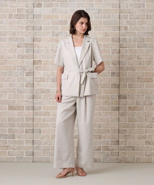 ANAYI / アナイ その他アウター | 【セットアップ対応商品】リネンライクビエラ半袖 ジャケット | 詳細9