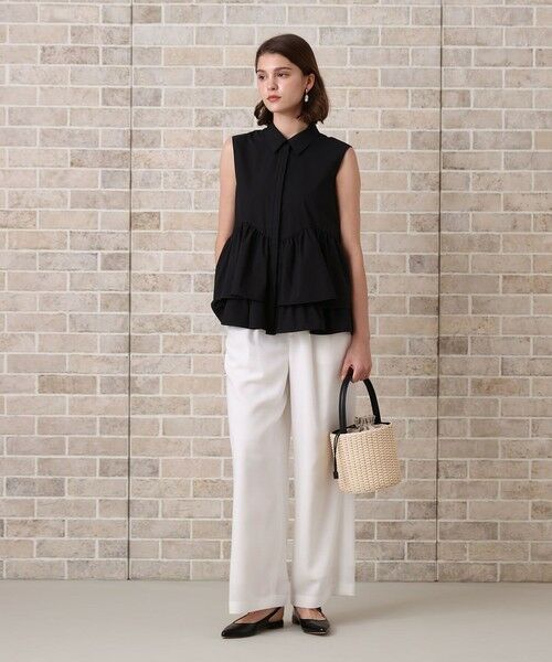 ANAYI / アナイ その他パンツ | 【セットアップ対応商品】リネンライクビエラタックパンツ | 詳細5