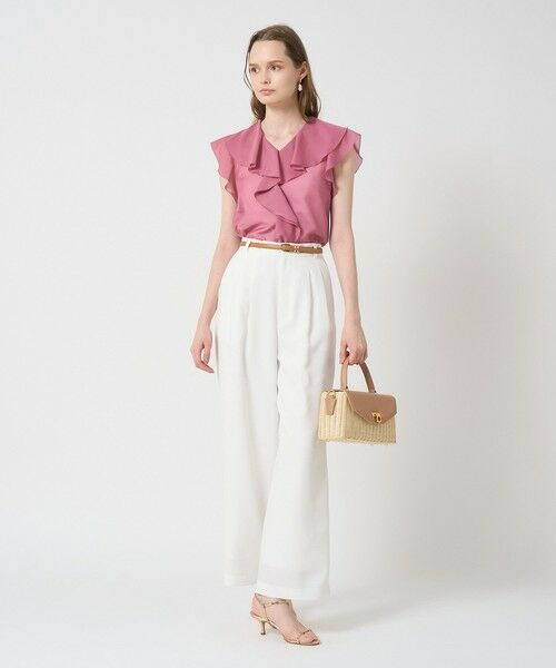 ANAYI / アナイ その他パンツ | 【セットアップ対応商品】リネンライクビエラタックパンツ | 詳細9